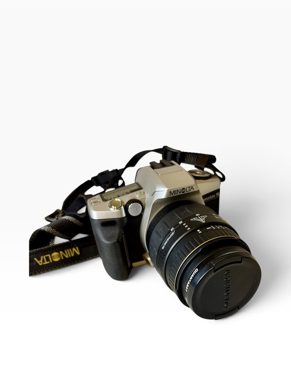 Minolta: Maxxum 5 -35mm Camera With Quantaray 55mm Lens